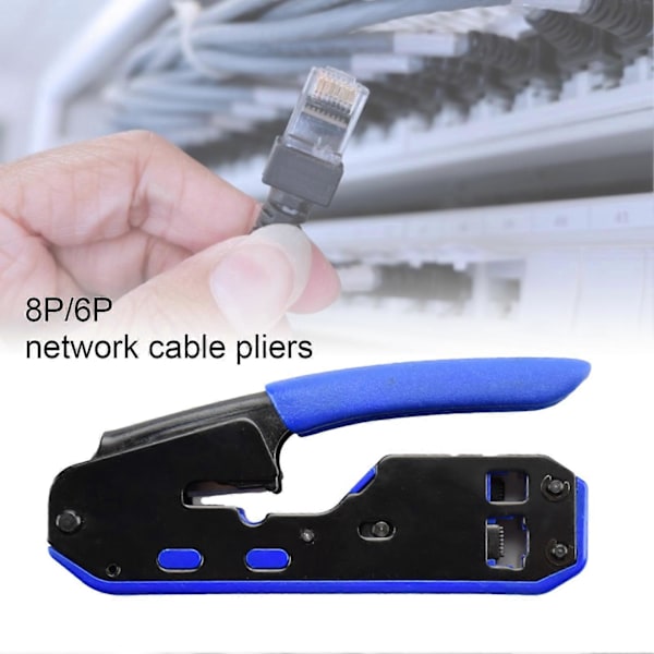 7SQ610 Internet Kabelpress Precisions Flamskyddad PVC Nätverkskabelpress Kabelstrippare Ethernet Cutter Skärverktyg