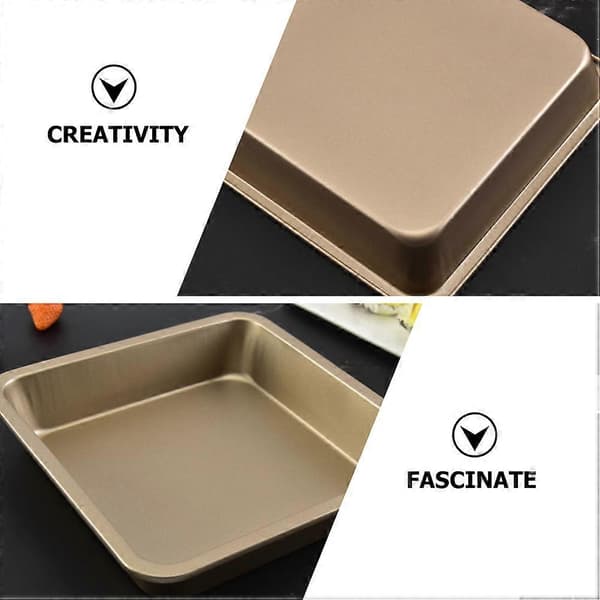 2 stk. Nonstick firkantet kageform tyk brødbageform cookie bageform DIY kageform