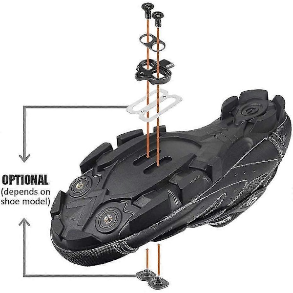 Cykelsko Platsats, Spd-kompatibla Cykelpedalklossar, Shimano Pedal Cykeltillbehörsset