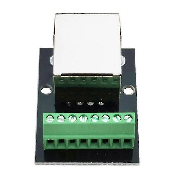 4 stk. RJ45 Ethernet Hunnkontakt Breakout Board, 2,54 mm Koblingsbrett Skjermet Nettverksadapter Terminal