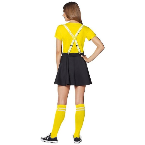 Skolflickor Musikfest Halloween Cheerleader Kostym Maskeradklänning för Kvinnor Green M