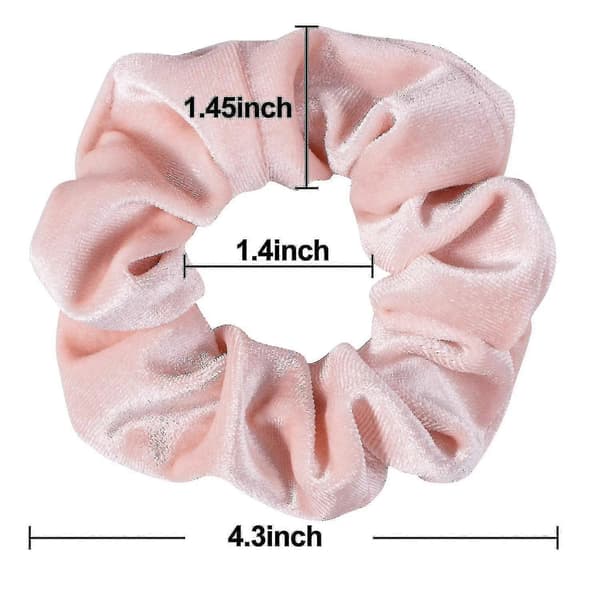 Blush Tema Hår Scrunchies Fløjl Elastikker Pink Elskere Scrunchy Hårelastikker Bløde Hårbånd Hår Elastikker H