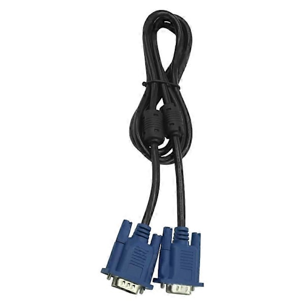 VGA-kabel Praktisk Bred Användning Plug Play 1.5m Datorskärm VGA Hane till Hane Anslutningskabel för TV