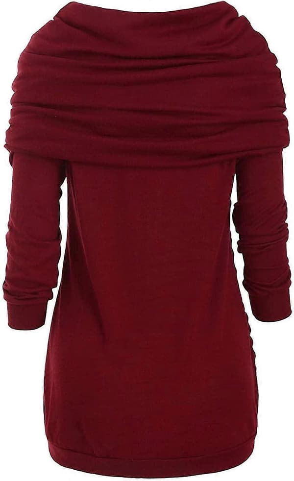 Efterårskjoler til Kvinder Kabelstrik Langærmet Rund Hals Pullover Talje Mini Kjole Pasform S-2xl Style2 M