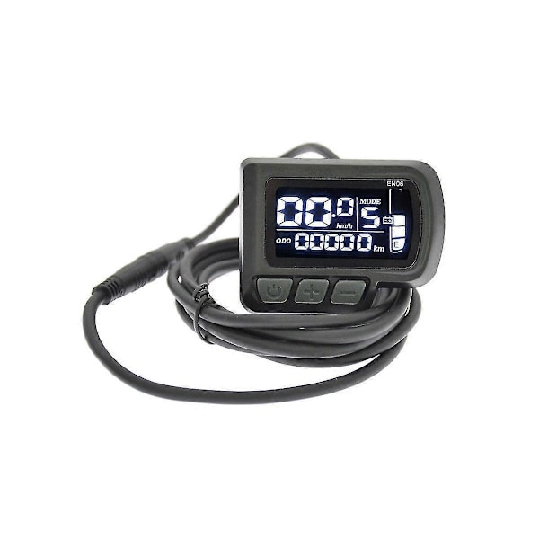 24v 36v 48v Elektrisk Cykel En06 Display Sm/vandtæt 5pin Stik LCD Skærm Til Ebike Dele