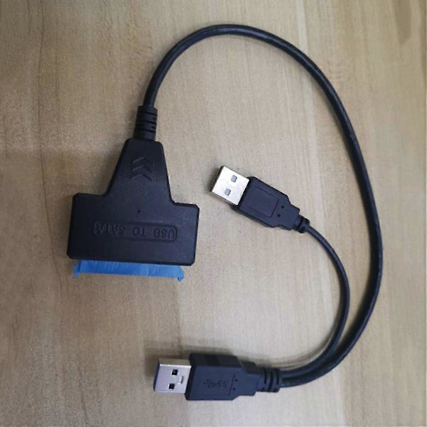 Sata Till Dubbel Usb3.0 Adapter Konverteringskablar Jms578 Adapterkabel För 2,5 Tums Sata/hdd Plug And Play