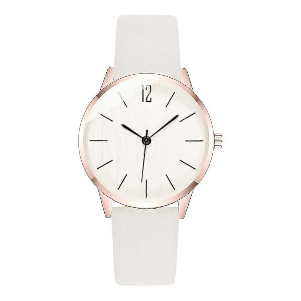 PU Läder Armbandsur Dam Kvarts Klocka Mode Studentklocka Casual Klocka