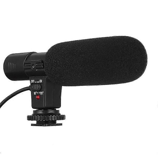 Stereo Kondensator Inspelningsmikrofon Mic för PC Laptop Dator DSLR Kamera