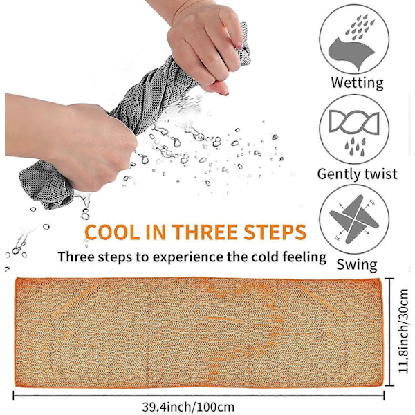 Gym Kylhandduk, 2-pack Mikrofiber Snabbtorkande Sporthandduk, Män Kvinnor Mjuk