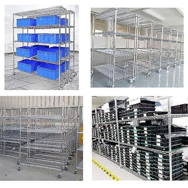 60 par Wire Shelving Hylle Lås Klips For 1 Tomme Stolpe - Hylse Erstatninger For Wire Shel
