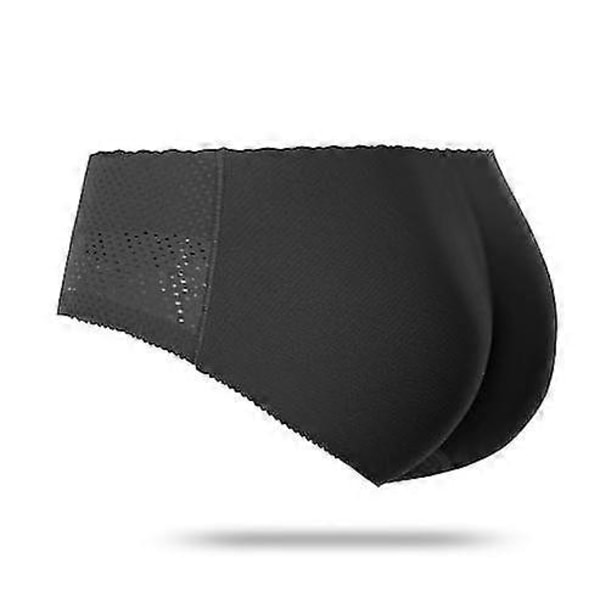 Buttløftende Shapewear for Kvinner, Sømløs Buttløfter Hip Enhancer Truser, Pustende Magekontroll Body Shaper, Polstret Undertøy Black low waist M