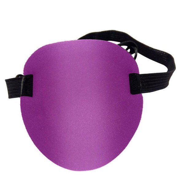 Justerbar monokulær klistermærke konkav øjenklap pirat cosplay Purple