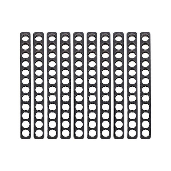 10 stk. 12 Hull Hex Plast Skrutrekker Bits Oppbevaringsdekk Skrutrekker Oppbevaringskoffert