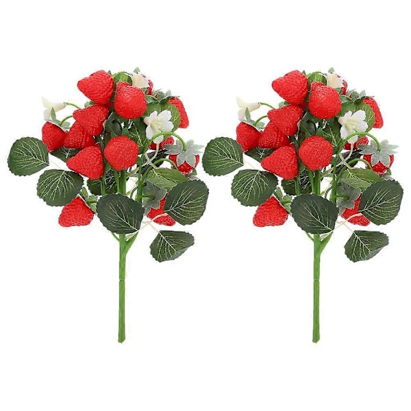 2 st Konstgjorda Frukter Estetiska Fruktbuketter Simulerade Fruktklasar Faux Frukt Ornament