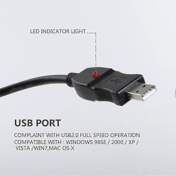 USB Han til XLR Hun Mikrofon USB Mic Link Kabel Ny