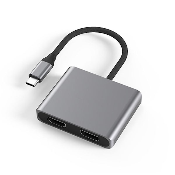 Usb Type C til Dobbelt 4k Hdmi-kompatibel Adapter til Multi Skærm Konverter