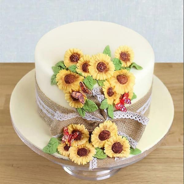 Kök Silikonform DIY Solros Chokladkaka Fondant Lera Kakform