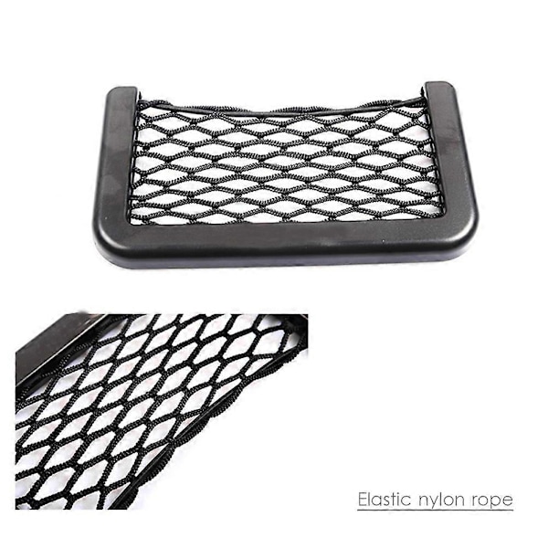 Bil Opbevaringspose Elastisk Fleksibelt Mesh Bag Bagagerum Opbevaringsorganisator Net SUV Auto Tilbehør