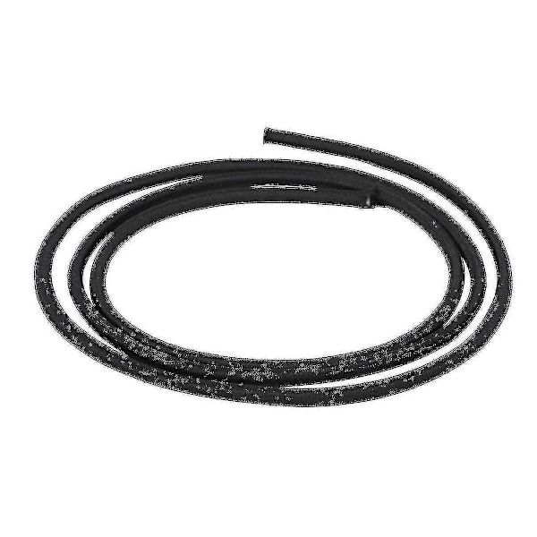 4mm Brett Elastiskt Band, Rund Elastisk Snöre Hög kvalitet Black 2m
