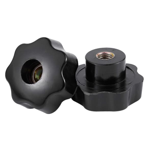 4 st M10 Honmutter med 50mm Plaststjärnformad Spännknapp