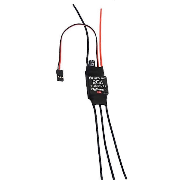 Flycolor ESC Fastvinget RC Flymodel Børsteløs Model ESC 20a30a40a50a 2-4s Til RC FPV Flyvemaskine