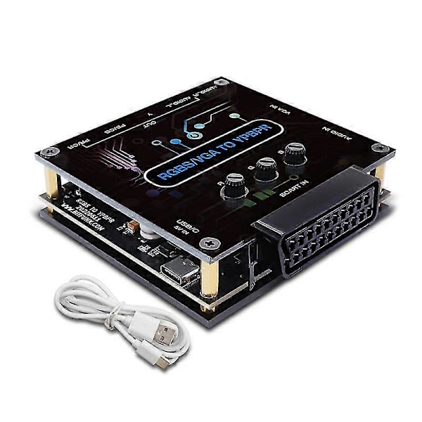VGA til YPbPr Konverter T Til YPbPr YCbCr For Retro Spillkonsoller 64 Ps1 Ps2 Cast