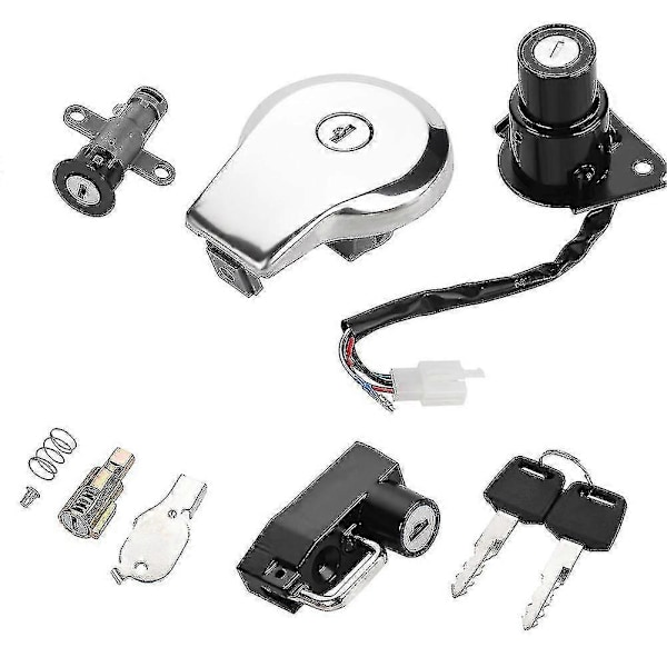 Motorsykkel Tenningssvivel Drivstoff Tanklokk Sete Lås Nøkler For Yamaha Virago Xv535 Xv250  Xv125