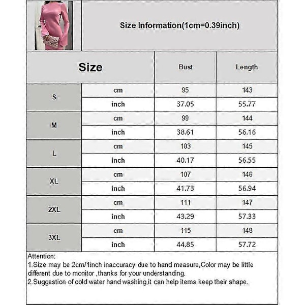 Satin Kjole til Kvinder - Slank Maxi Kjole med Lange Ærmer, Høj Talje, Elegant Ensfarvet Kjole LightPink M