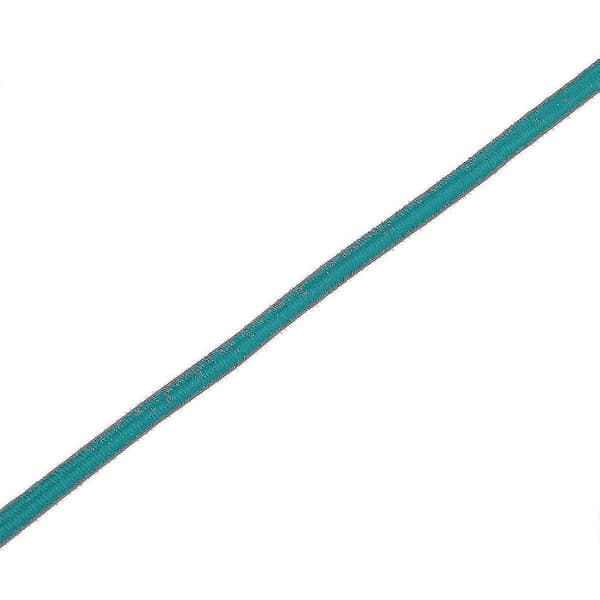 4mm Bredt Elastisk Bånd, Rund Elastisk Snor Høy Kvalitet Green 50m