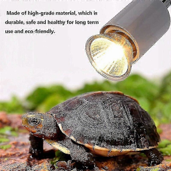 Reptil Varmelampe, 75W Uva Uvb Sol Lampe Fuld Spektrum Solbadnings Varmepære til Skægget Drage Øgle Skildpadde Gekko og Mere s20241212950