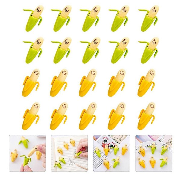 40 st Kreativa Bananformade Sudd Studenter Sudd Studenter Skrivmaterial