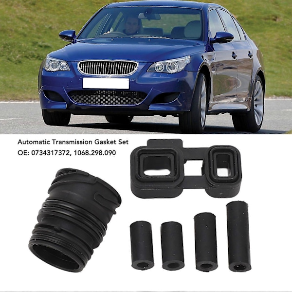 6-pack Automatväxellåds Packningssats Läcksäker Gummi Flexibel 0734317372 för E90 E92 E93 E60