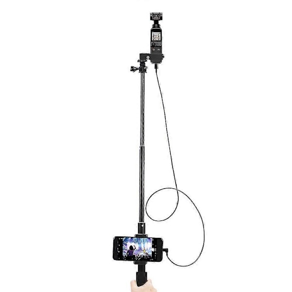 Selfie-keppi DJI Osmo Pocket 2 -käsikäyttöiselle gimbaalivakaimelle, Type-c/Android-puhelinpidike, moduulilaajennusvarsi - Type-c - Type-c