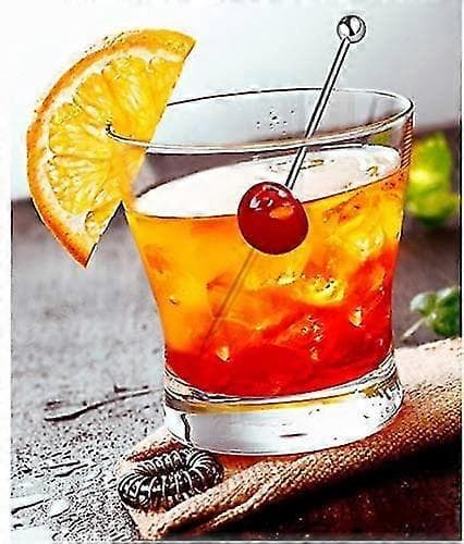 20 Cocktailpinner i rustfritt stål, Martini-pinner i metall, 10,9 cm