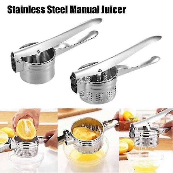 Manuel Ingefærpresse Juicer Knuser Citrus Maskine Rustfrit Stål VærktøjP20211224616