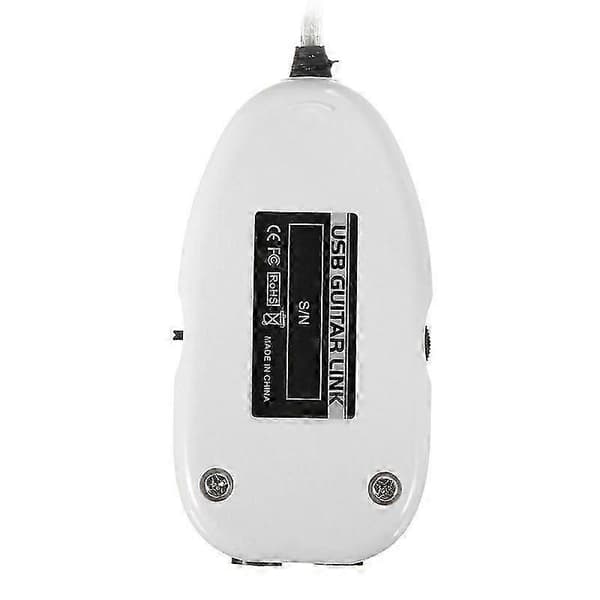 6,3 mm Jack til USB Gitar Link Kabel Adapter Gitar til PC Opptak Avspilling Gitar Effekt Kabel USB Gitar Adapter