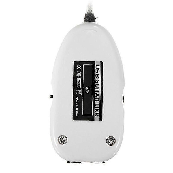 6,3 mm Jack till USB Gitarrlänkkabeladapter Gitarr till PC Inspelning Uppspelning Gitarreffekter Kabel USB Gitarradapter