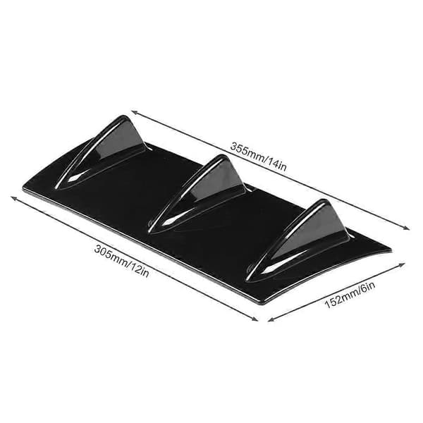 Universal Bil Bagkofanger Chassis Hajfinne Spoiler Vinge Læbe Diffuser (S)