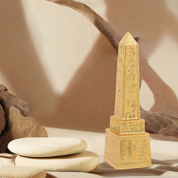 2 st Antik Egypten Staty Egyptisk Dekor för Hem Skrivbord Egyptiskt Torn för Prydnad