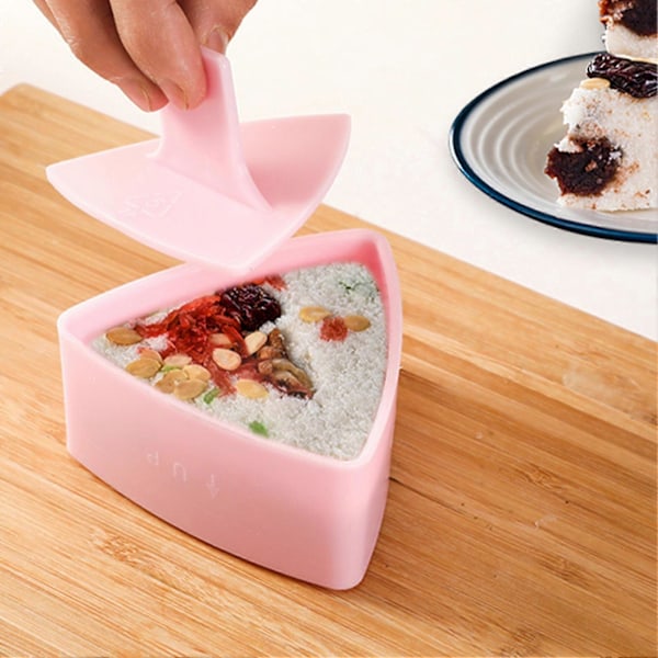 Sushi Form Triangulær Non-Stick PP Varmebestandig Risballpresse Maker for Hjemmet