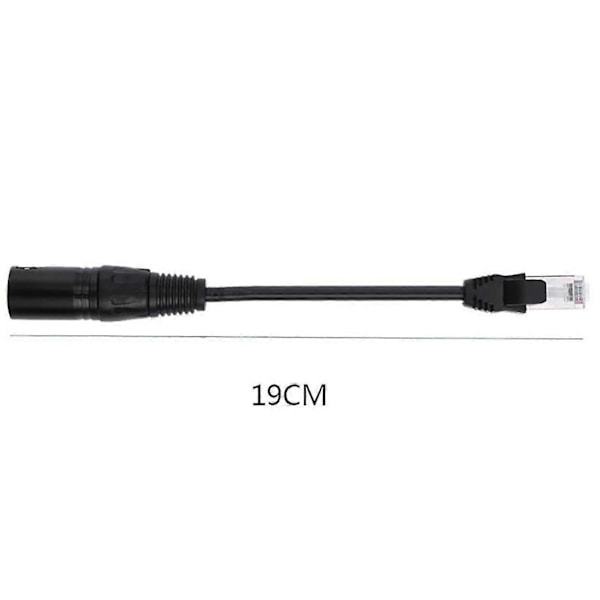 Xlr3 Til Rj45 Netværkskabel Hunport Xlr Hoved Til Netværkskabel Forlænger Til Xlr Han Led Lys Ca