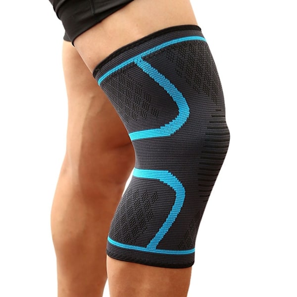 1kpl Fitness Juoksu Pyöräily Polvituki Urheilu Polvihihat Blue L