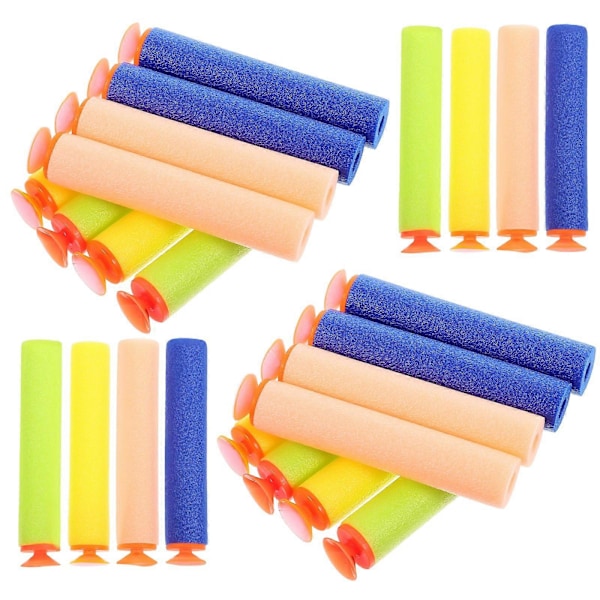 100 STK. 4 Assorterede Farver 7,2 cm EVA Dartpile til Krigsspil Serie Legetøjsvåben til Børn (Multifarvet)