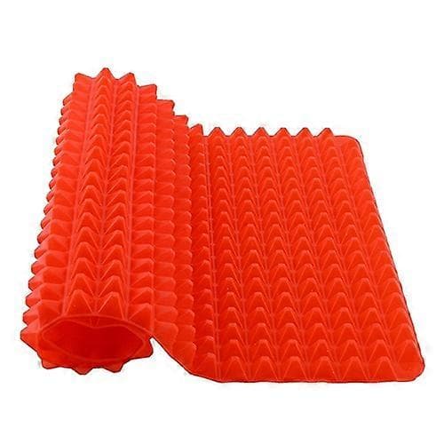 Rød Pyramide Pan Non-stick Silikon Bakematte Form Koke Matte Ovn Bakebrett