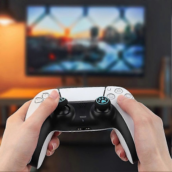 6 stk. Paw Thumb Stick Grip Cap Cover til Ps3// / / 360 Controller Joystick Case Tilbehør(b)