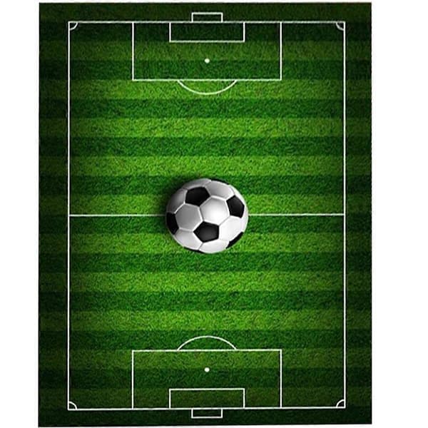 Fotbollsplan Mönstrad Matta Minimalistisk Vardagsrumsmatta Mode Matta