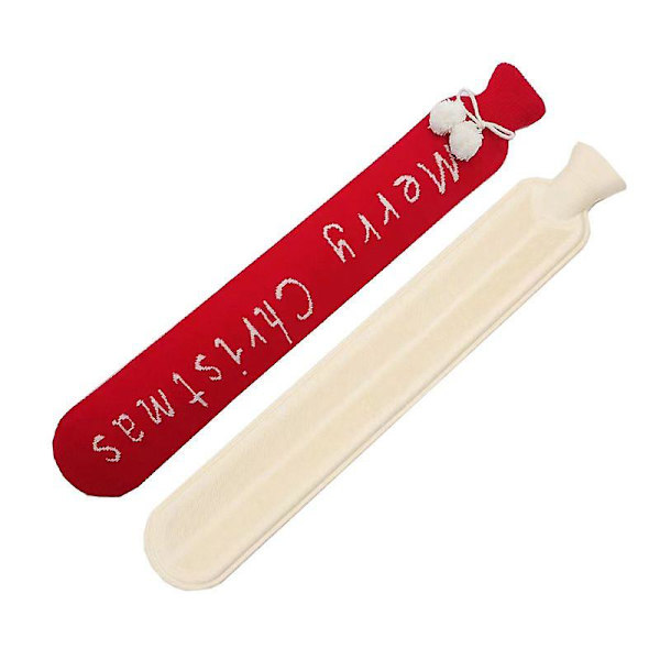 Varmtvannsflaske med trekk 1l for nakke og skulder, rygg, ben, midje Varm kropp Varmtvannsflaske Lang style 7