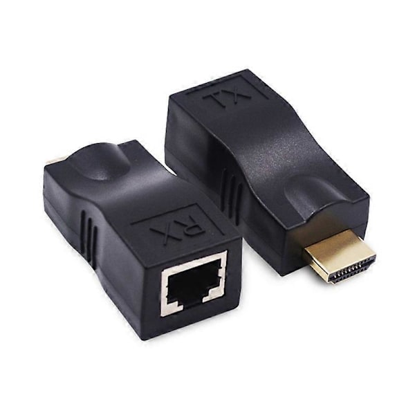DOONJIEY 4K 3D HDMI-kompatibel Extender til RJ45 over Cat-5e/6 Netværk LAN Ethernet Adapter