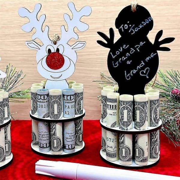 Julebord Unik Pengeholder Dekor Dekor Bordpynt Snowman