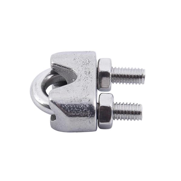 4 stk. Kabelklemme i rustfrit stål til 5/32 tommer 4 mm wirer